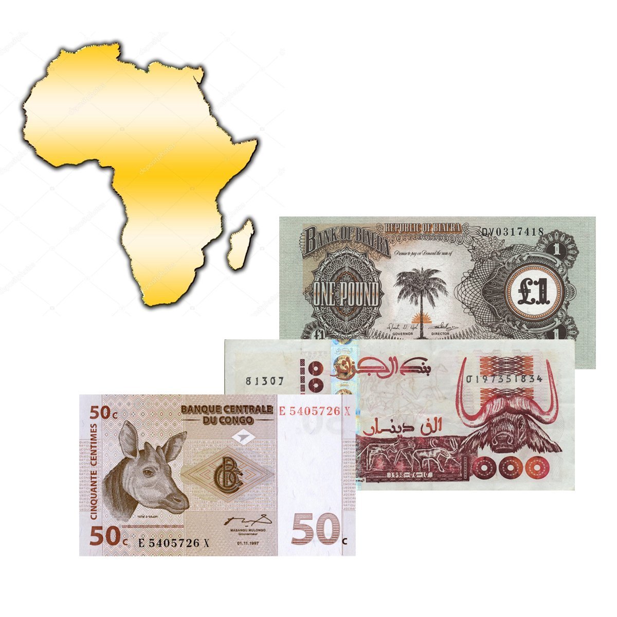Африка - Банкноты
